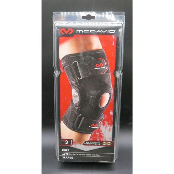New McDavid Knee Brace With Polycentric Hinges and Cross Straps Retails $130+
