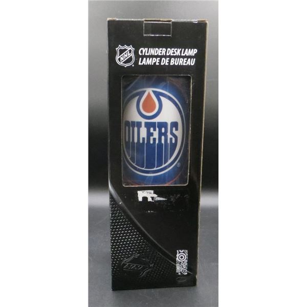 New Edmonton Oilers Cylinder Desk Lamp