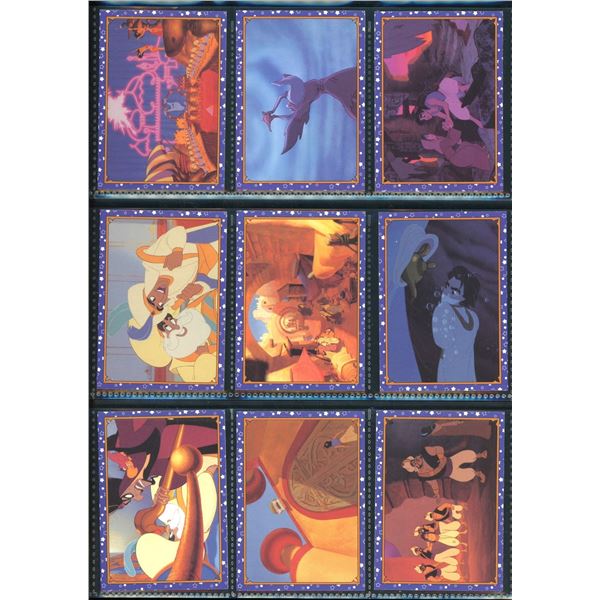 Lot Of 9 Various Disney Aladdin Collector Cards