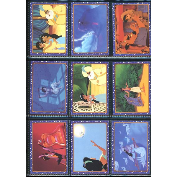 Lot Of 9 Various Disney Aladdin Collector Cards