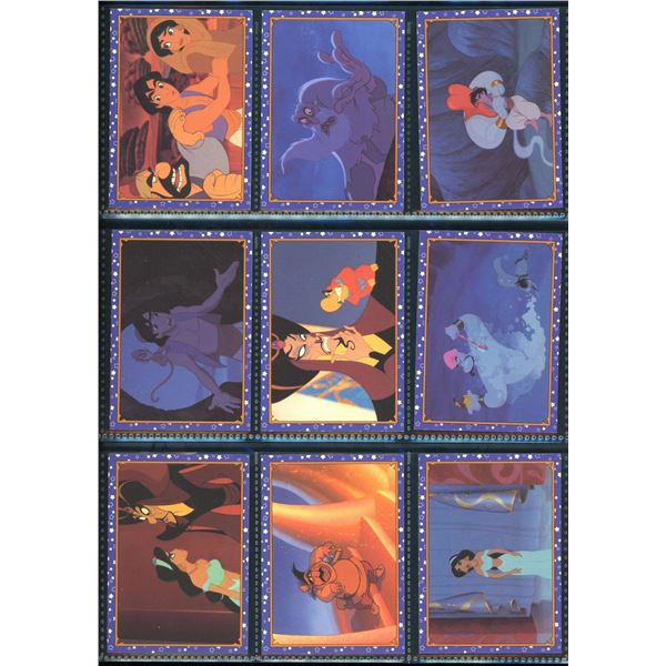 Lot Of 9 Various Disney Aladdin Collector Cards
