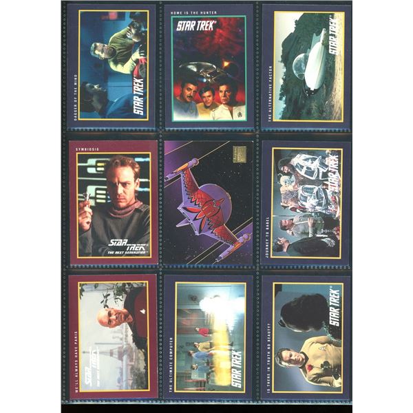 Lot Of 9 Various Star Trek Collector Cards