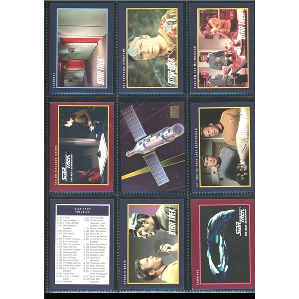Lot Of 9 Various Star Trek Collector Cards