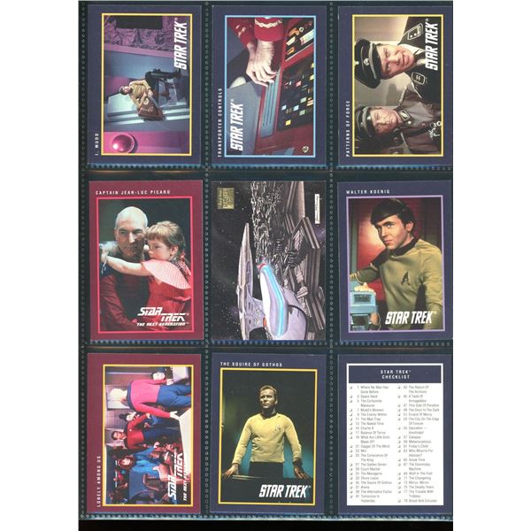 Lot Of 9 Various Star Trek Collector Cards