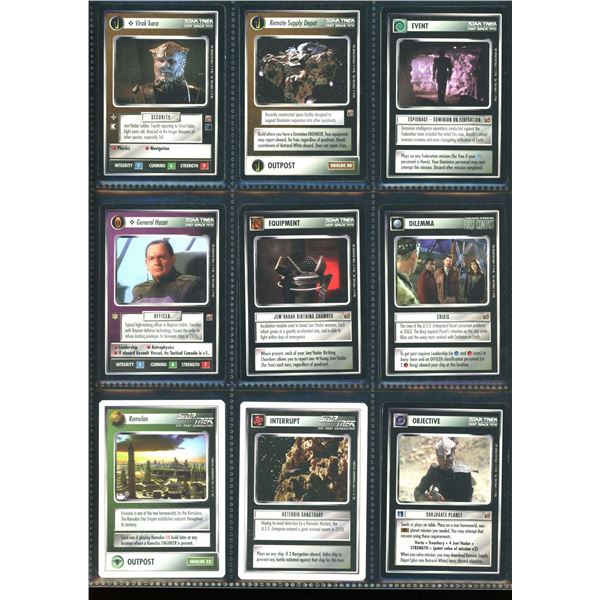 Lot Of 18 Various Star Trek TCG Cards