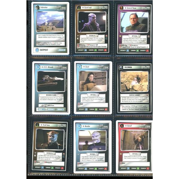 Lot Of 18 Various Star Trek TCG Cards