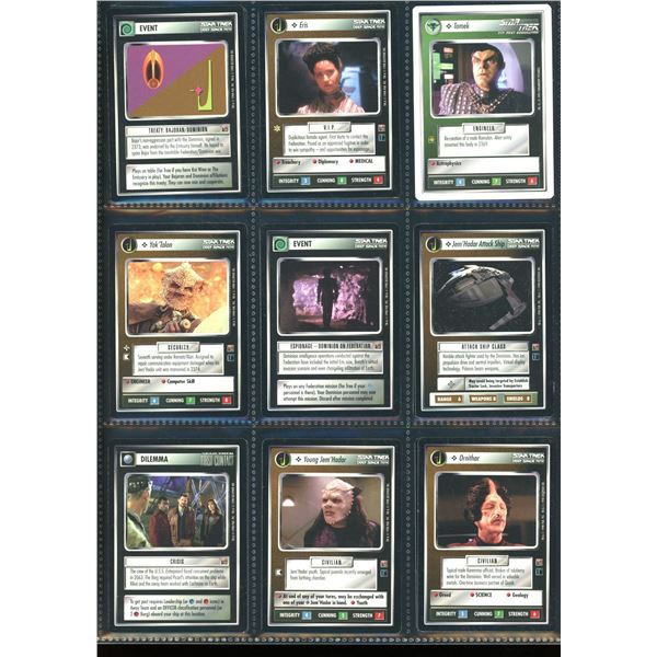 Lot Of 18 Various Star Trek TCG Cards