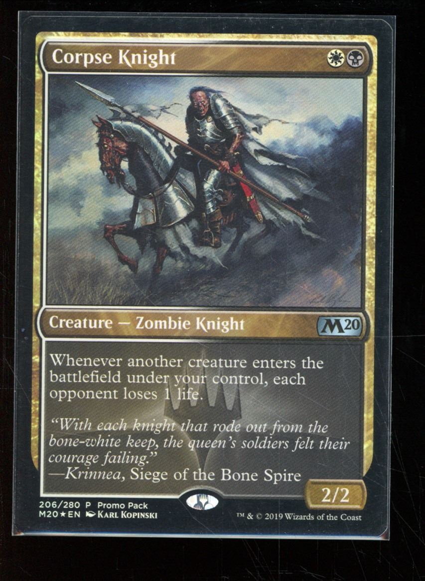 Magic the Gathering Corpse Knight FOIL Core Set 2020