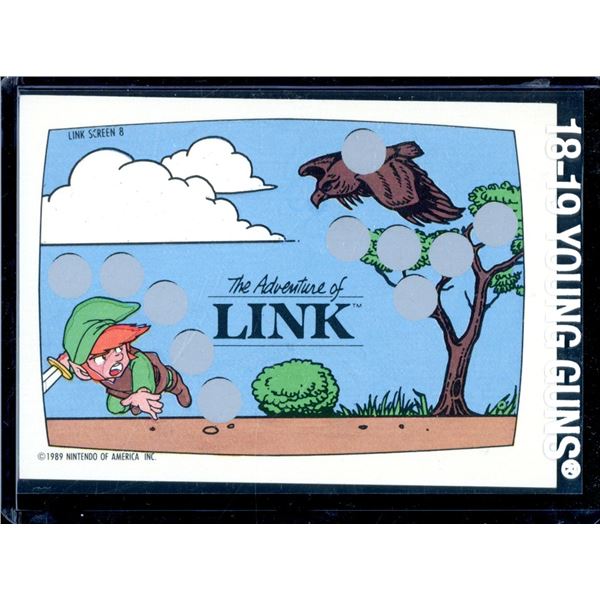 1989 Nintendo Scratch Off Card The Adventures of Link Screen 8 Card Not Scratched