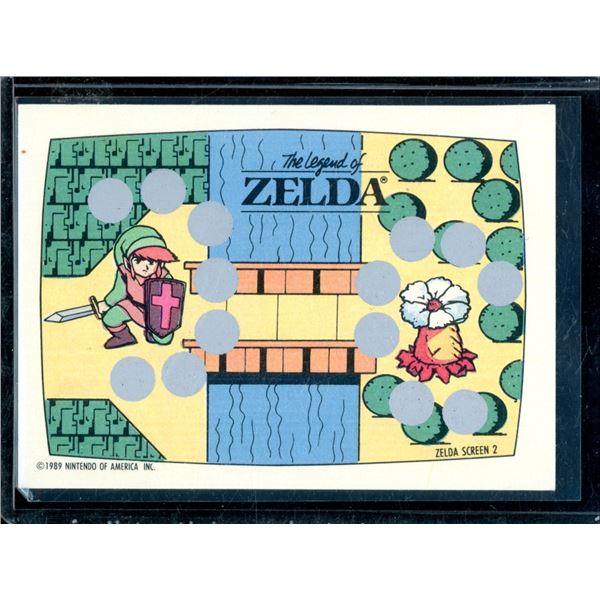 1989 Nintendo Scratch Off Card The Legend Of Zelda Screen 2 Card Not Scratched