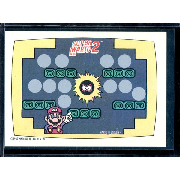 1989 Nintendo Scratch Off Card Marion II Screen 4 Card Not Scratched