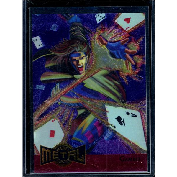 1995 Fleer Metal Marvel Blaster Gold #4 Gambit