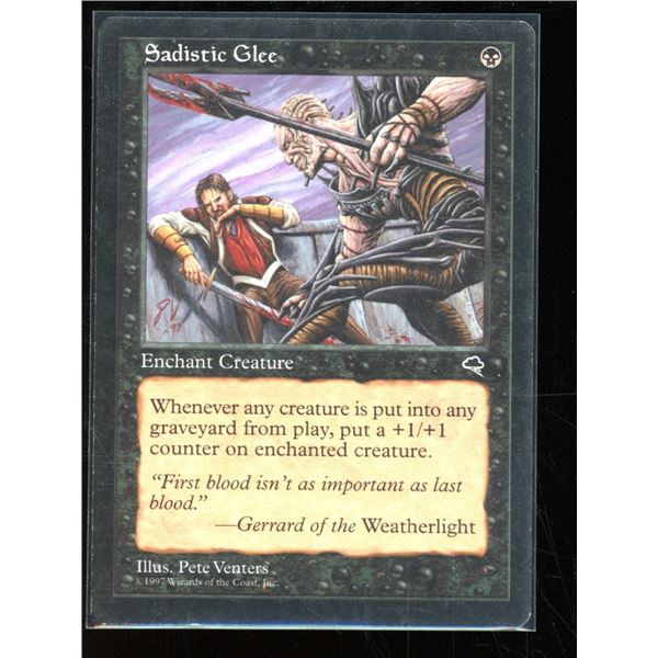 Magic the Gathering Sadistic Glee Tempest