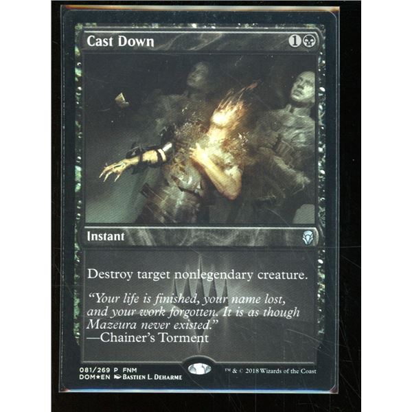 Magic the Gathering Cast Down FOIL Dominaria