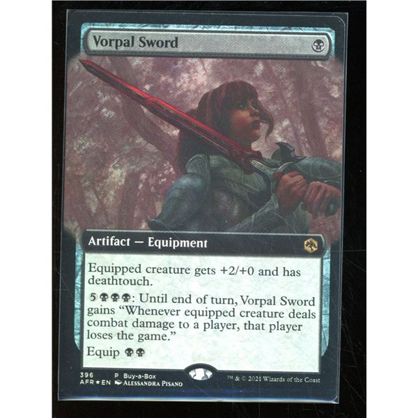 Magic the Gathering Vorpal Sword FOIL Buy-a-Box Adventures in the Forgotten Realms