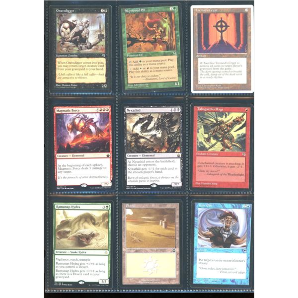 Lot Of 9 Various Magic The Gathering Cards Various Sets & Colors
