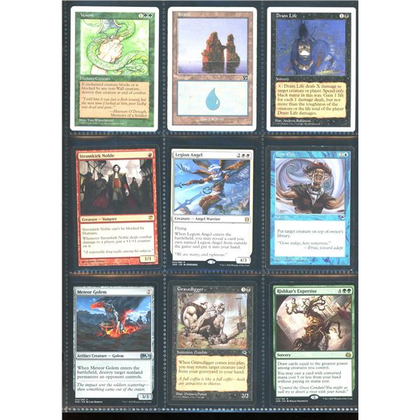 Lot Of 9 Various Magic The Gathering Cards Various Sets & Colors