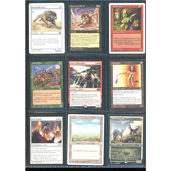 Lot Of 9 Various Magic The Gathering Cards Various Sets & Colors