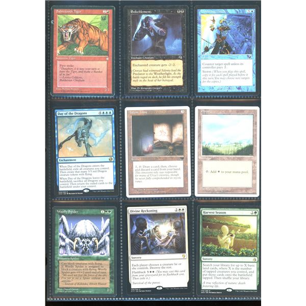 Lot Of 9 Various Magic The Gathering Cards Various Sets & Colors