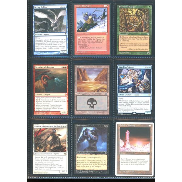 Lot Of 9 Various Magic The Gathering Cards Various Sets & Colors