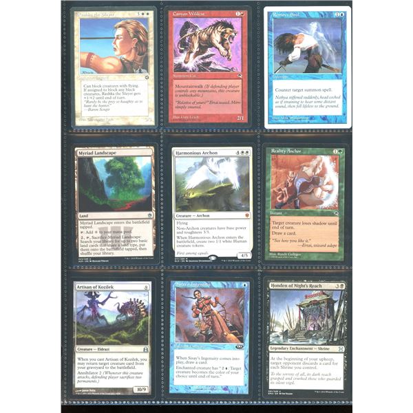 Lot Of 9 Various Magic The Gathering Cards Various Sets & Colors