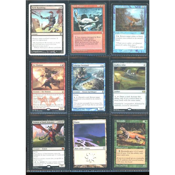 Lot Of 9 Various Magic The Gathering Cards Various Sets & Colors