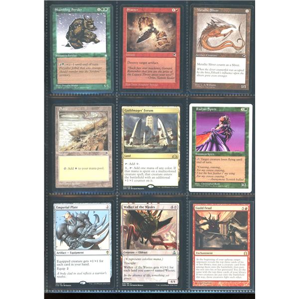 Lot Of 9 Various Magic The Gathering Cards Various Sets & Colors