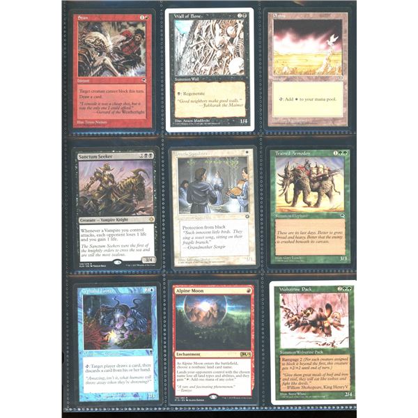 Lot Of 9 Various Magic The Gathering Cards Various Sets & Colors