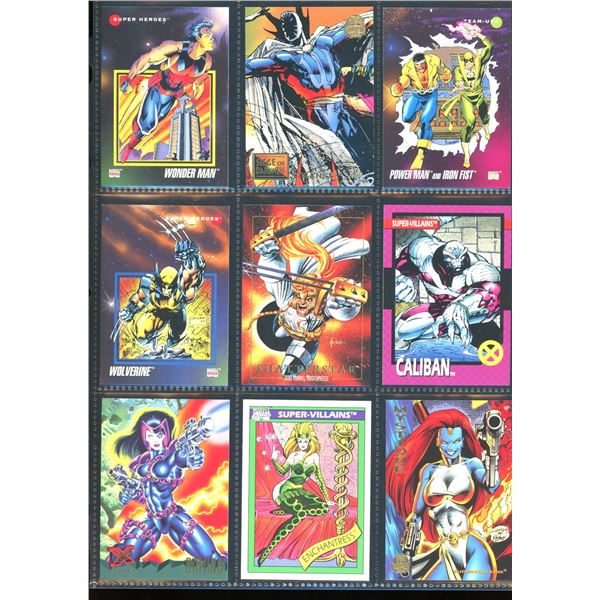 Lot Of 9 Various Marvel Collector Cards