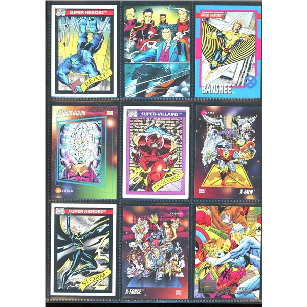 Lot Of 9 Various Marvel Collector Cards
