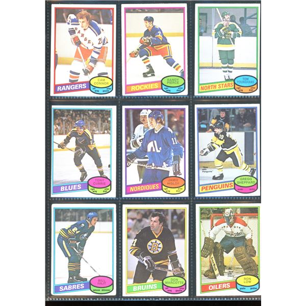 1980-81 OPC O-Pee-Chee Lot Of 9 Vintage Cards Various Teams & Players
