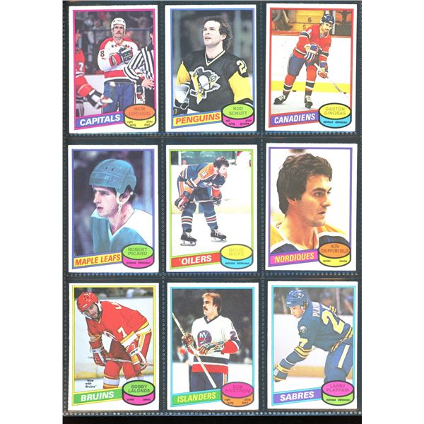 1980-81 OPC O-Pee-Chee Lot Of 9 Vintage Cards Various Teams & Players