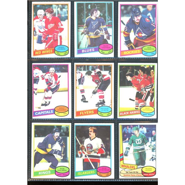 1980-81 OPC O-Pee-Chee Lot Of 9 Vintage Cards Various Teams & Players