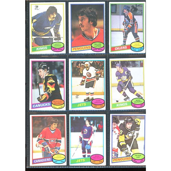 1980-81 OPC O-Pee-Chee Lot Of 9 Vintage Cards Various Teams & Players