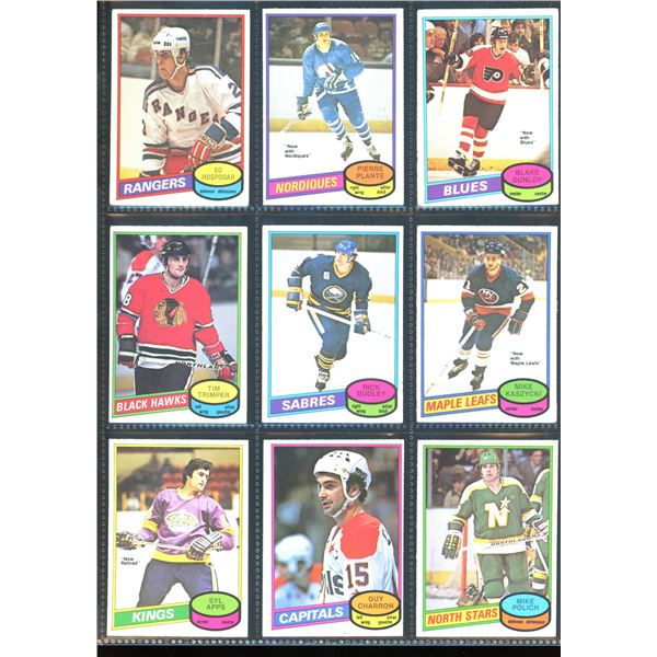 1980-81 OPC O-Pee-Chee Lot Of 9 Vintage Cards Various Teams & Players