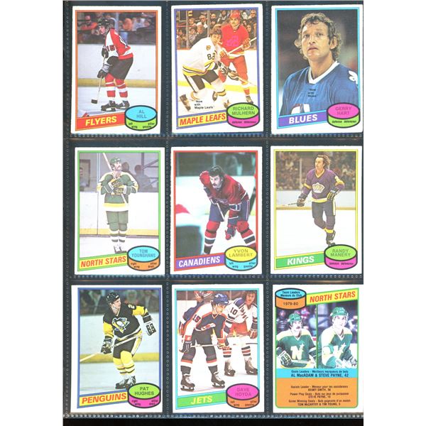 1980-81 OPC O-Pee-Chee Lot Of 9 Vintage Cards Various Teams & Players