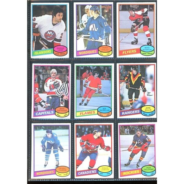 1980-81 OPC O-Pee-Chee Lot Of 9 Vintage Cards Various Teams & Players