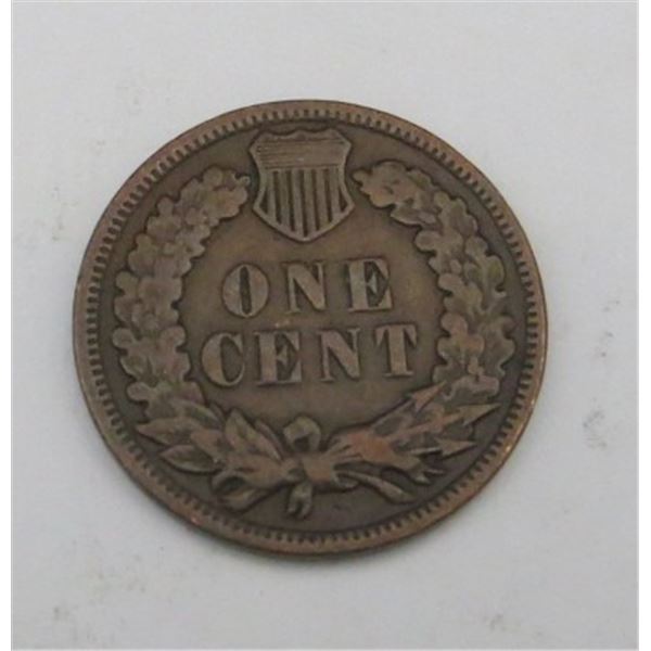 1908 USA Indian Head Penny One Cent Coin