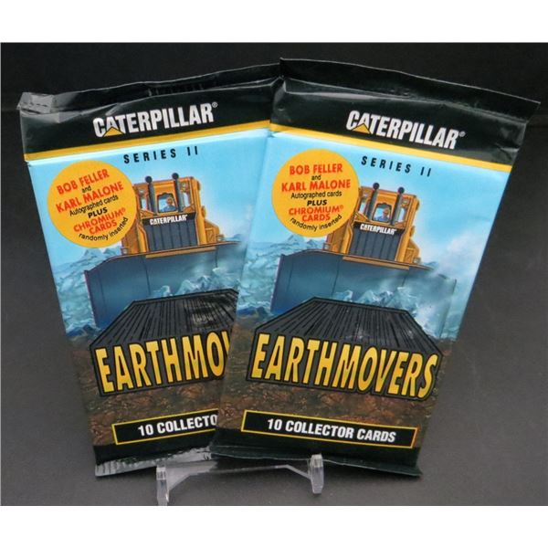 2 Sealed Packs Of Caterpillar Series II Earthmovers 10 cards per pack