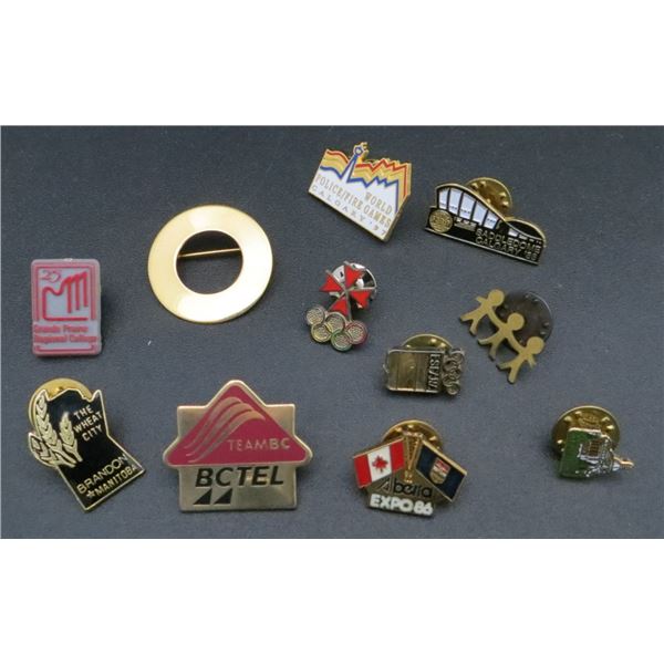 Lot of 11 Various Collector Pins
