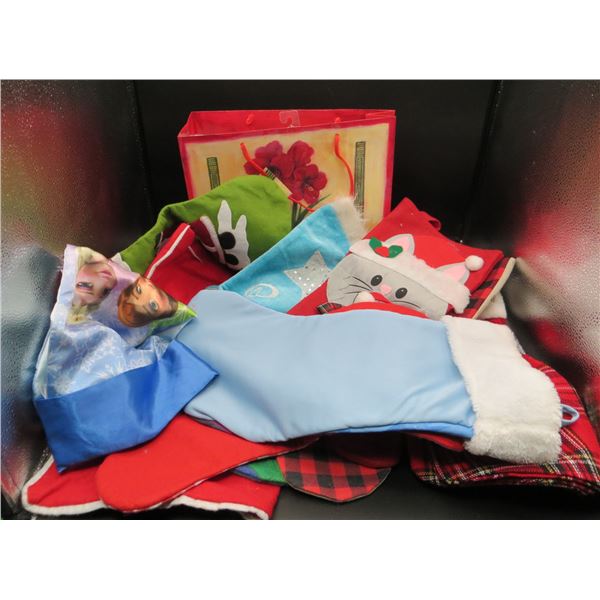 Donated Lot 13 Christmas Stockings Various Designs