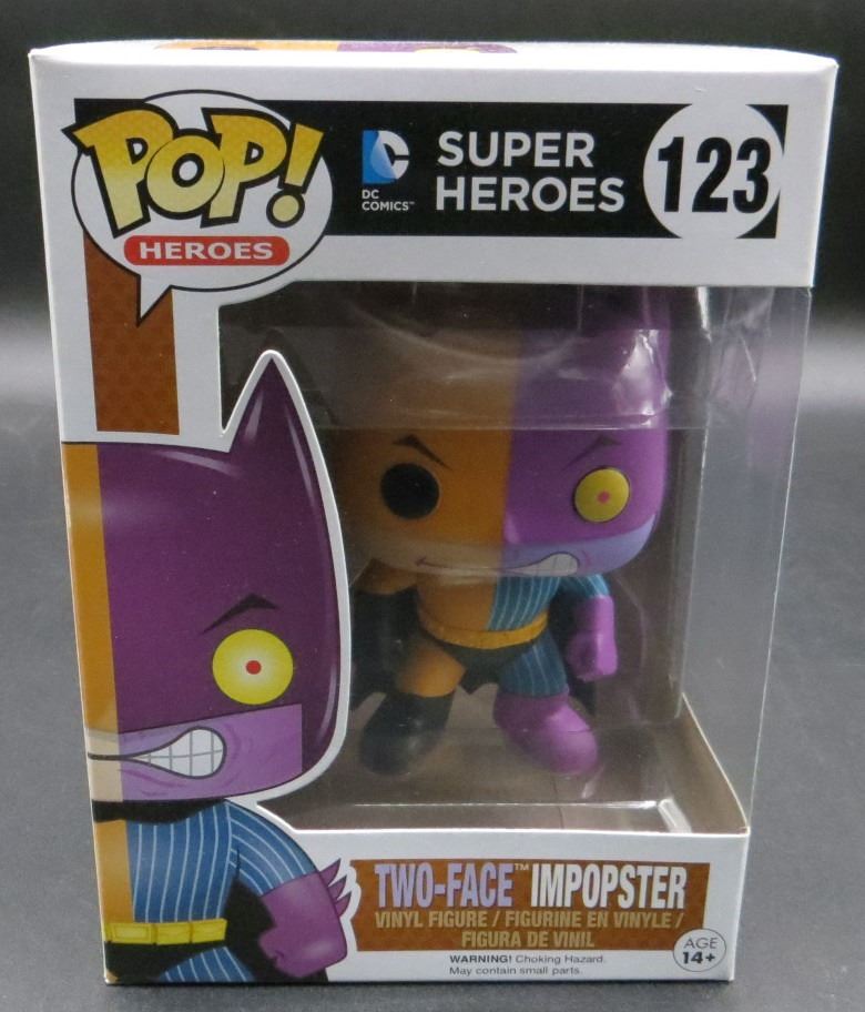 New Funko Pop Super Heroes Two-Face Impopster #123