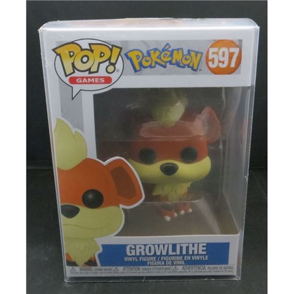 New Funko Pop Pokemon Growlithe #597 with soft protector