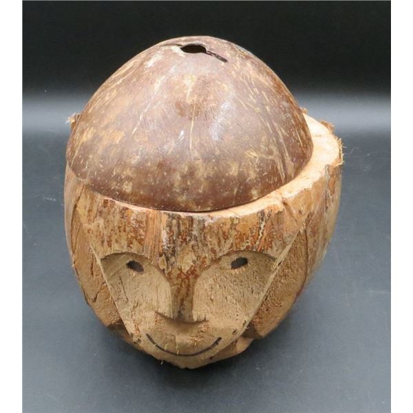Hand Carved Coconut Monkey