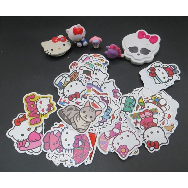 Mixed Lot Of Hello Kitty Unused Stickers and Collectibles