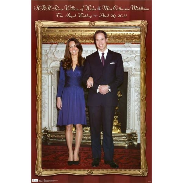 New Sealed Royal Wedding Wall Poster 22" x 34"