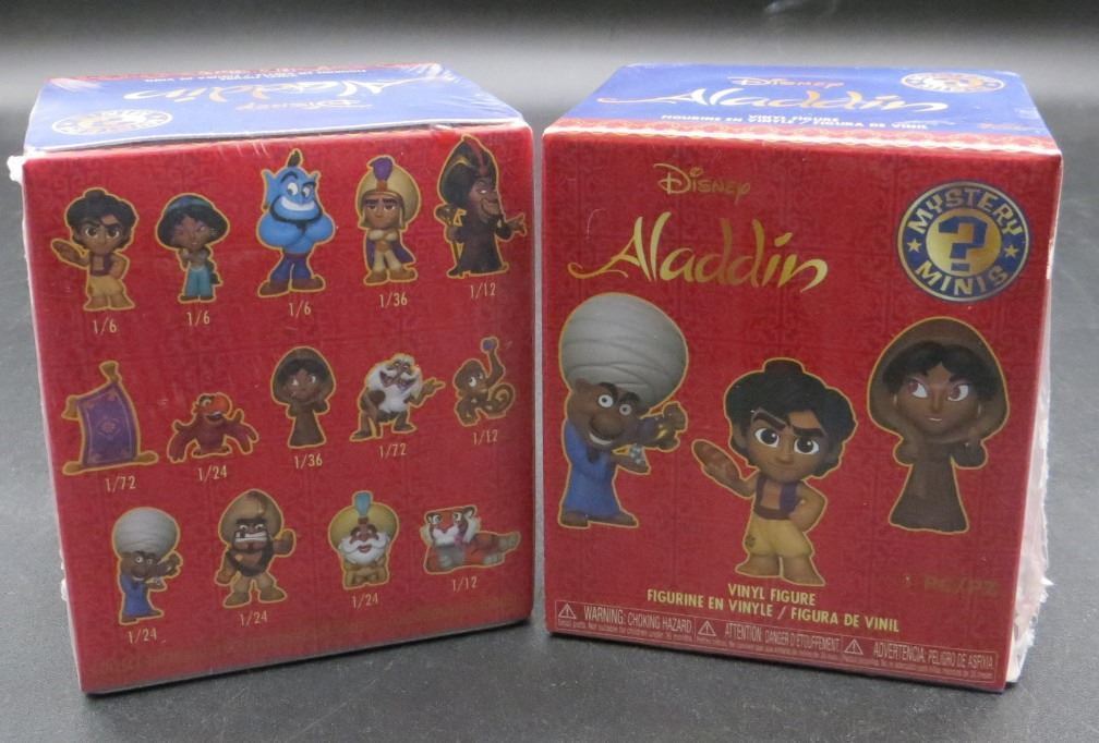 2 New Disney Aladdin Mystery Mini Figures Sealed