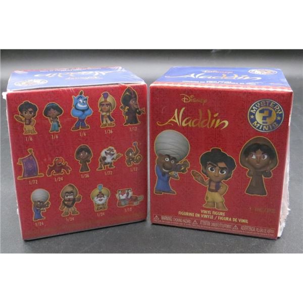 2 New Disney Aladdin Mystery Mini Figures Sealed