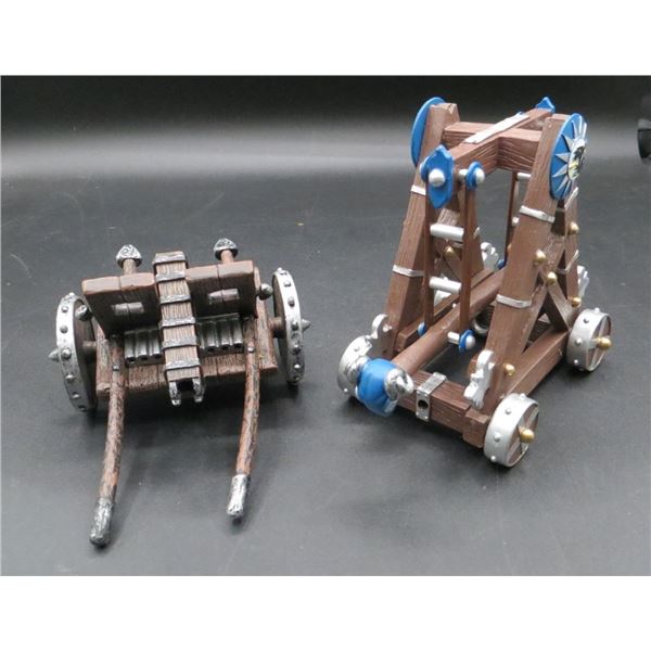 Papo Rolling Battering Blue Siege Battering Ram & Weapon Cart