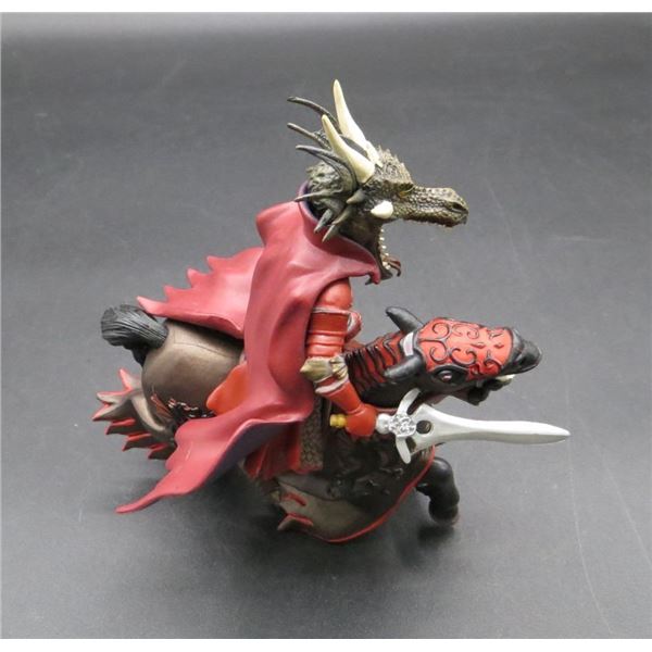 Papo Medieval Dragon Head Swordsman & Horse Figure